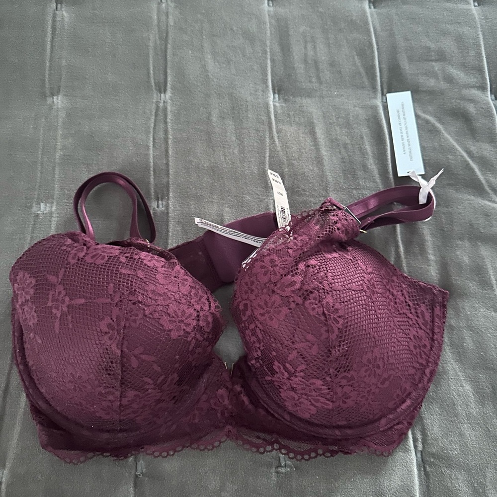 Victoria's Secret Lace Bra in Rich Burgundy